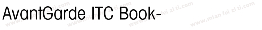 AvantGarde ITC Book字体转换